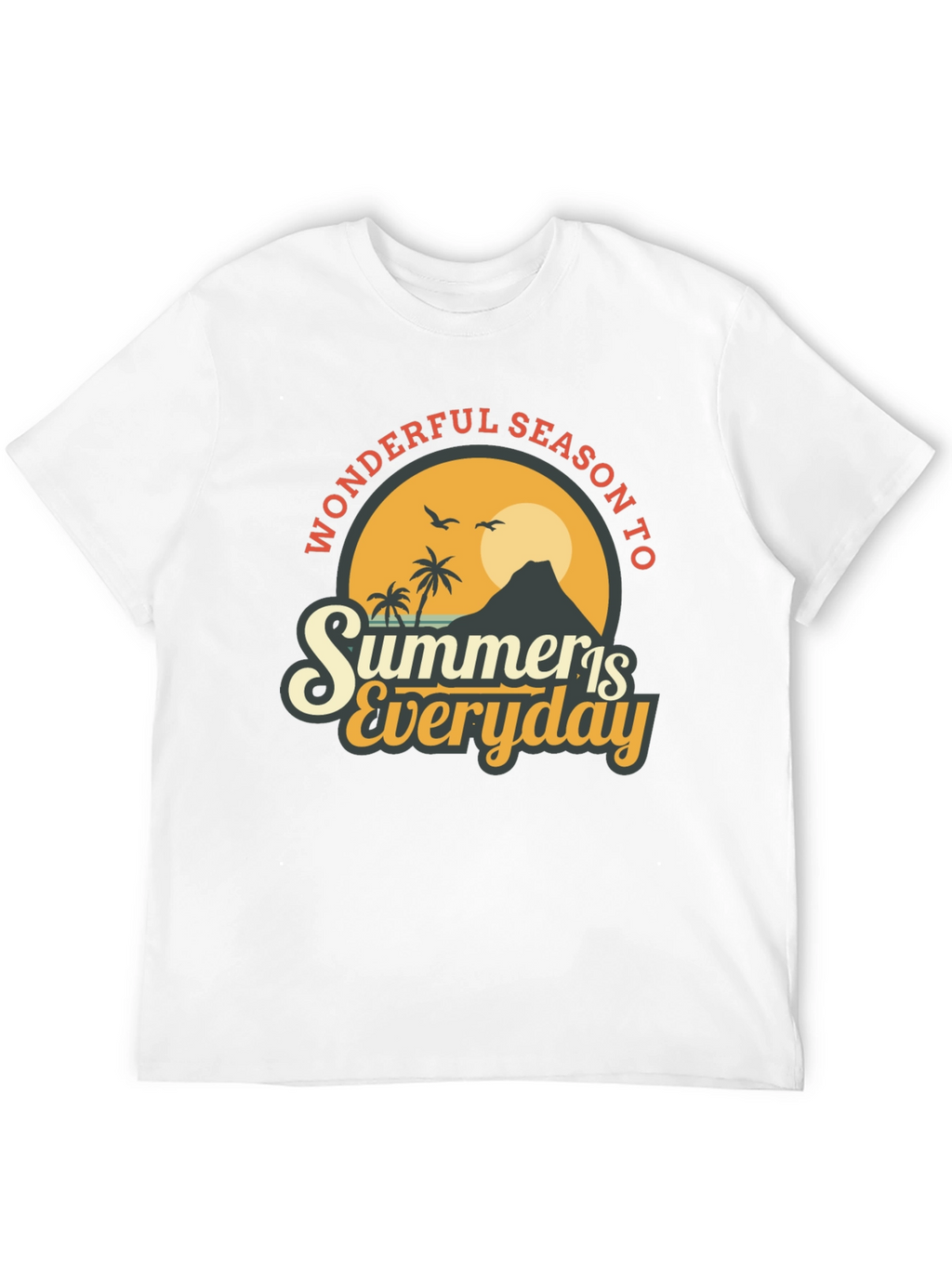 Summer Is Everyday T-Shirt - Black Graphic Tee