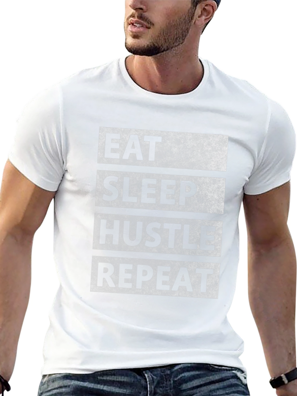 Eat Sleep Hustle Repeat Graphic Tee