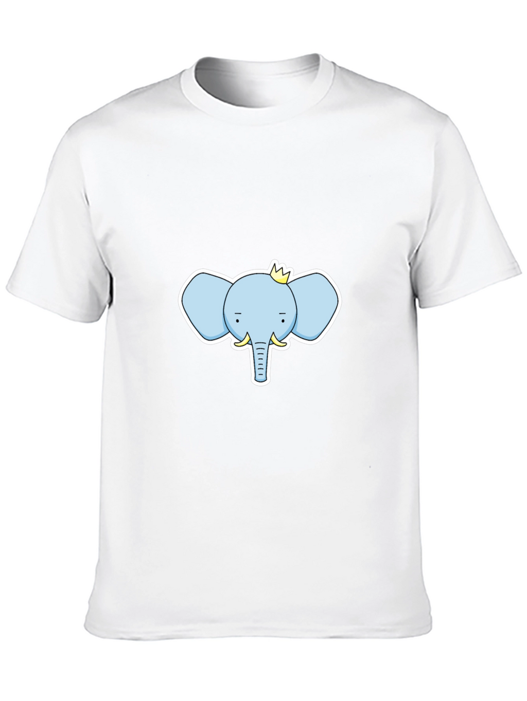 Elephant King Graphic Tee - Black Cotton T-Shirt