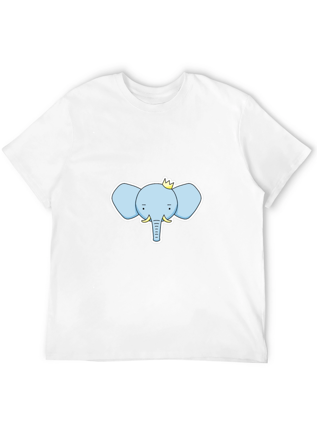 Elephant King Graphic Tee - Black Cotton T-Shirt