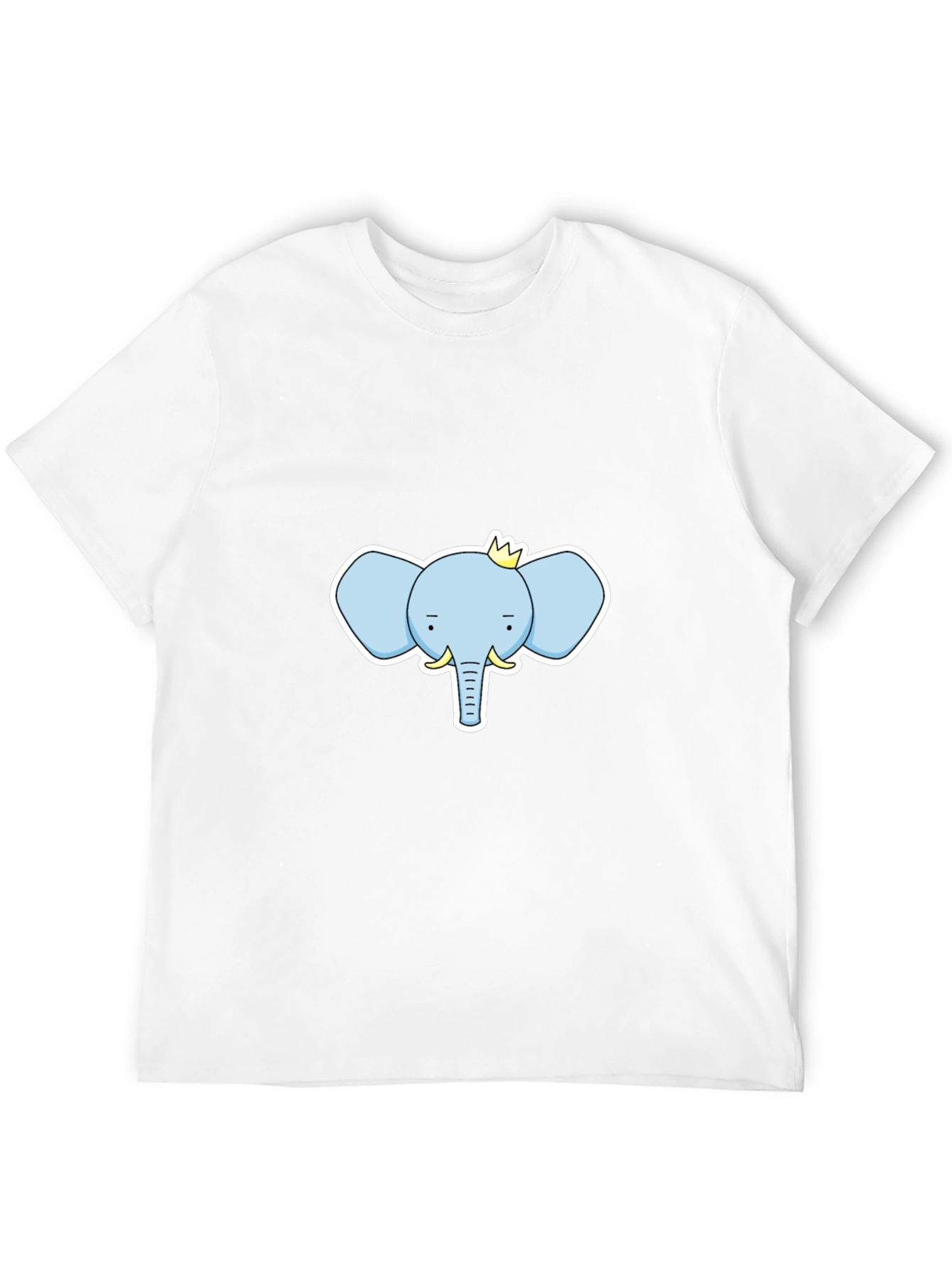 Elephant King Graphic Tee - Black Cotton T-Shirt