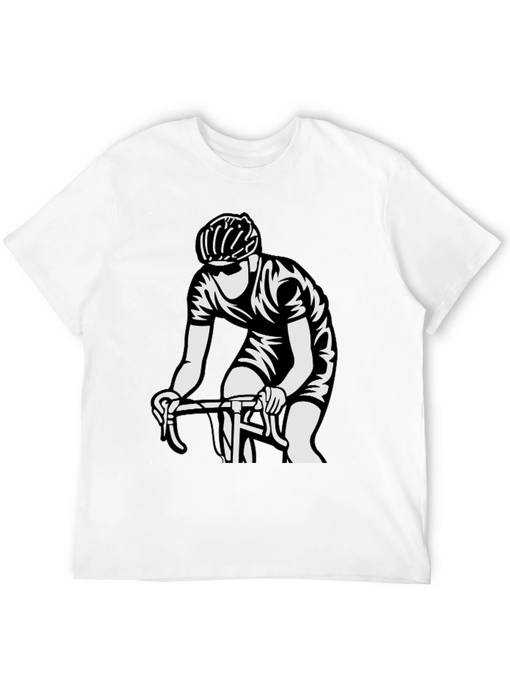 Cyclist Graphic T-Shirt - Black Cotton Tee