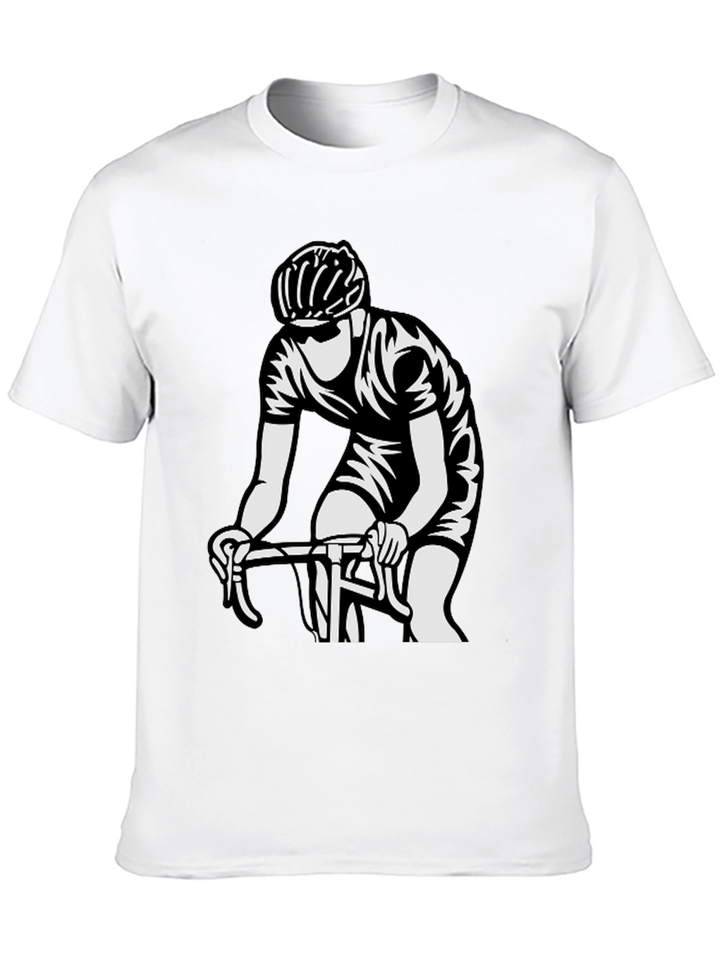 Cyclist Graphic T-Shirt - Black Cotton Tee