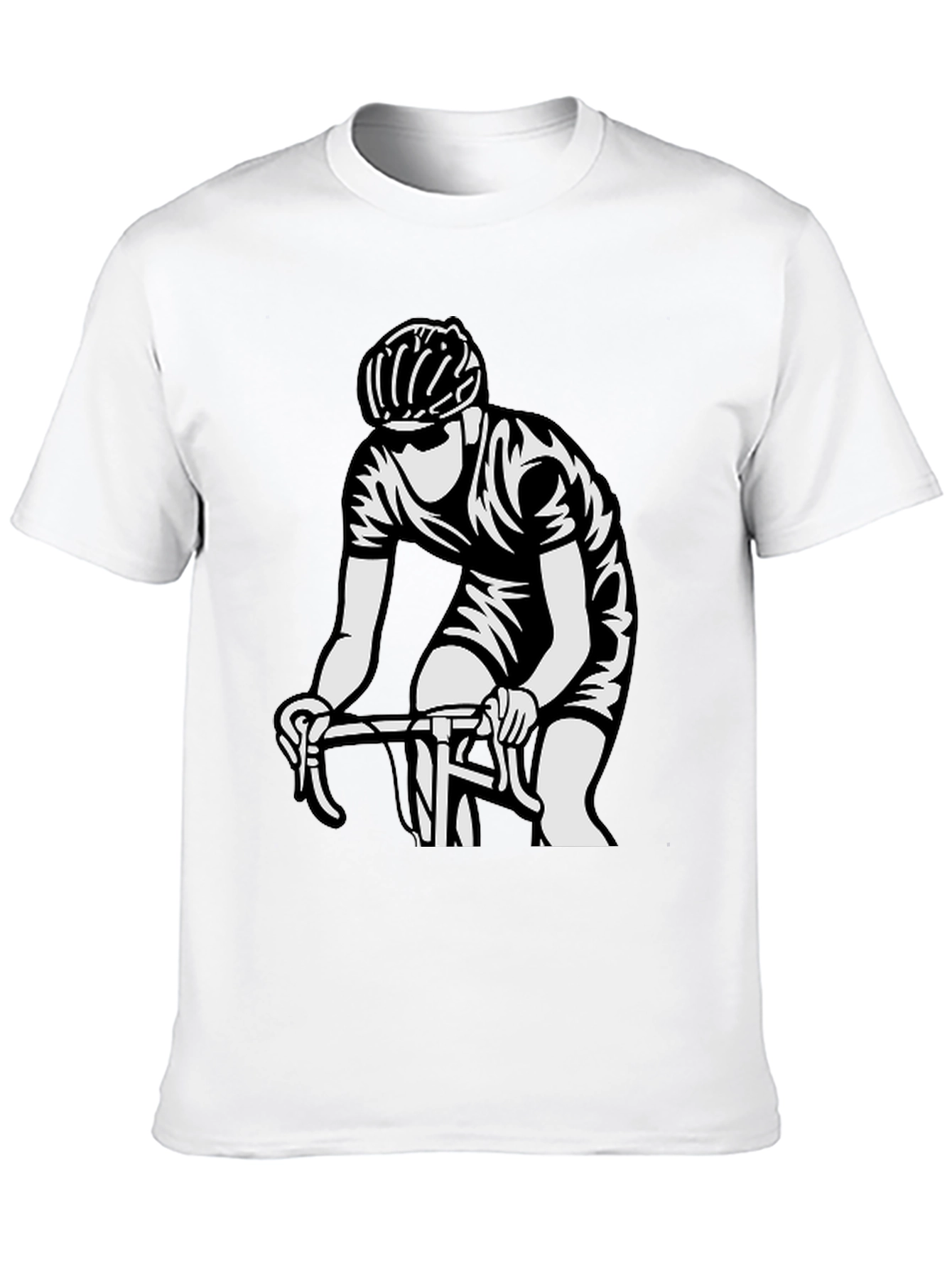 Cyclist Graphic T-Shirt - Black Cotton Tee