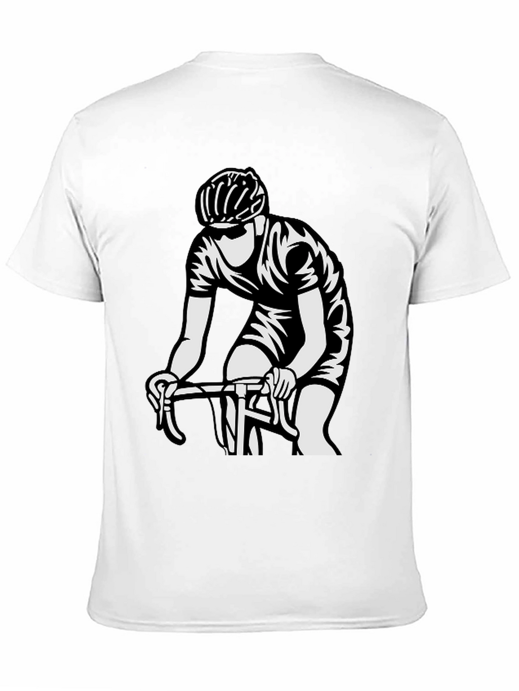 Cyclist Graphic T-Shirt - Black Cotton Tee