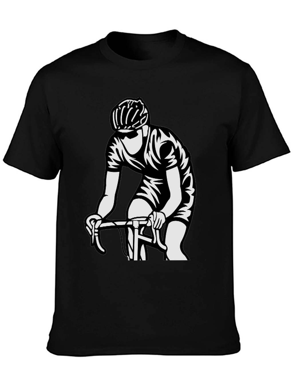 Cyclist Graphic T-Shirt - Black Cotton Tee
