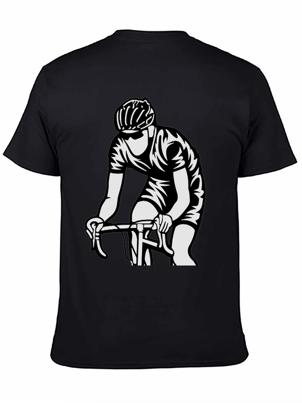 Cyclist Graphic T-Shirt - Black Cotton Tee