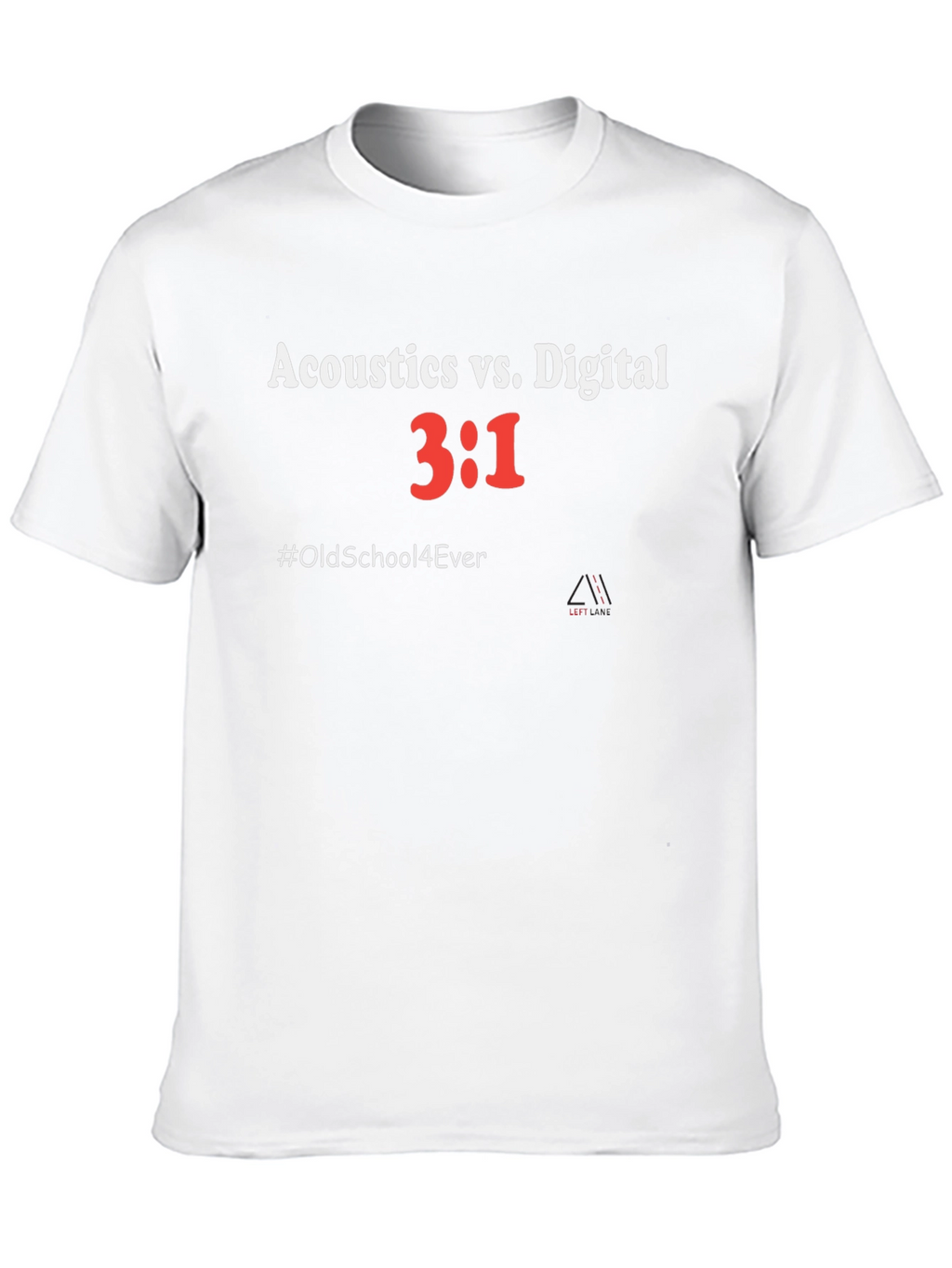 Acoustics vs Digital T-Shirt - Old School Music Tee