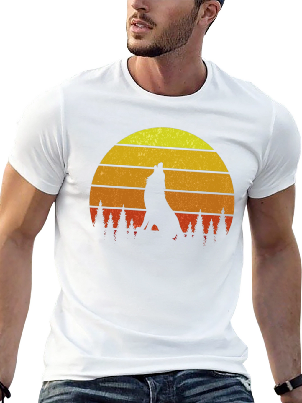 Wolf Sunset Graphic Tee