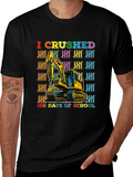 100 Days of School Excavator T-Shirt
