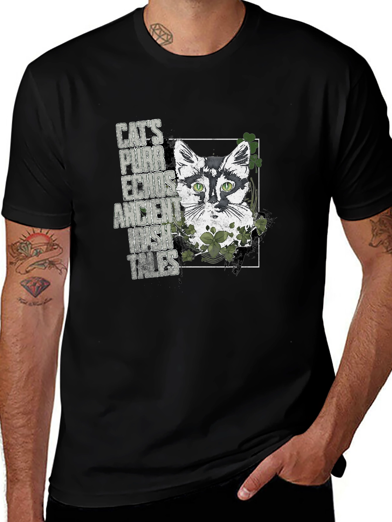 Irish Cat T-Shirt - St. Patricks Day Tee