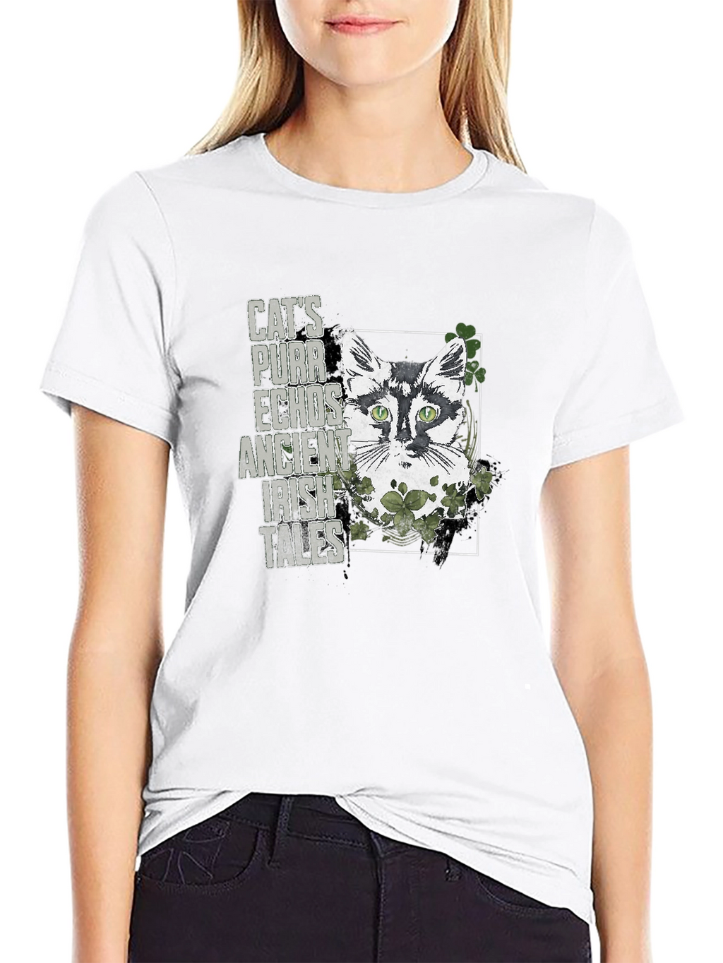 Irish Cat T-Shirt - St. Patricks Day Tee