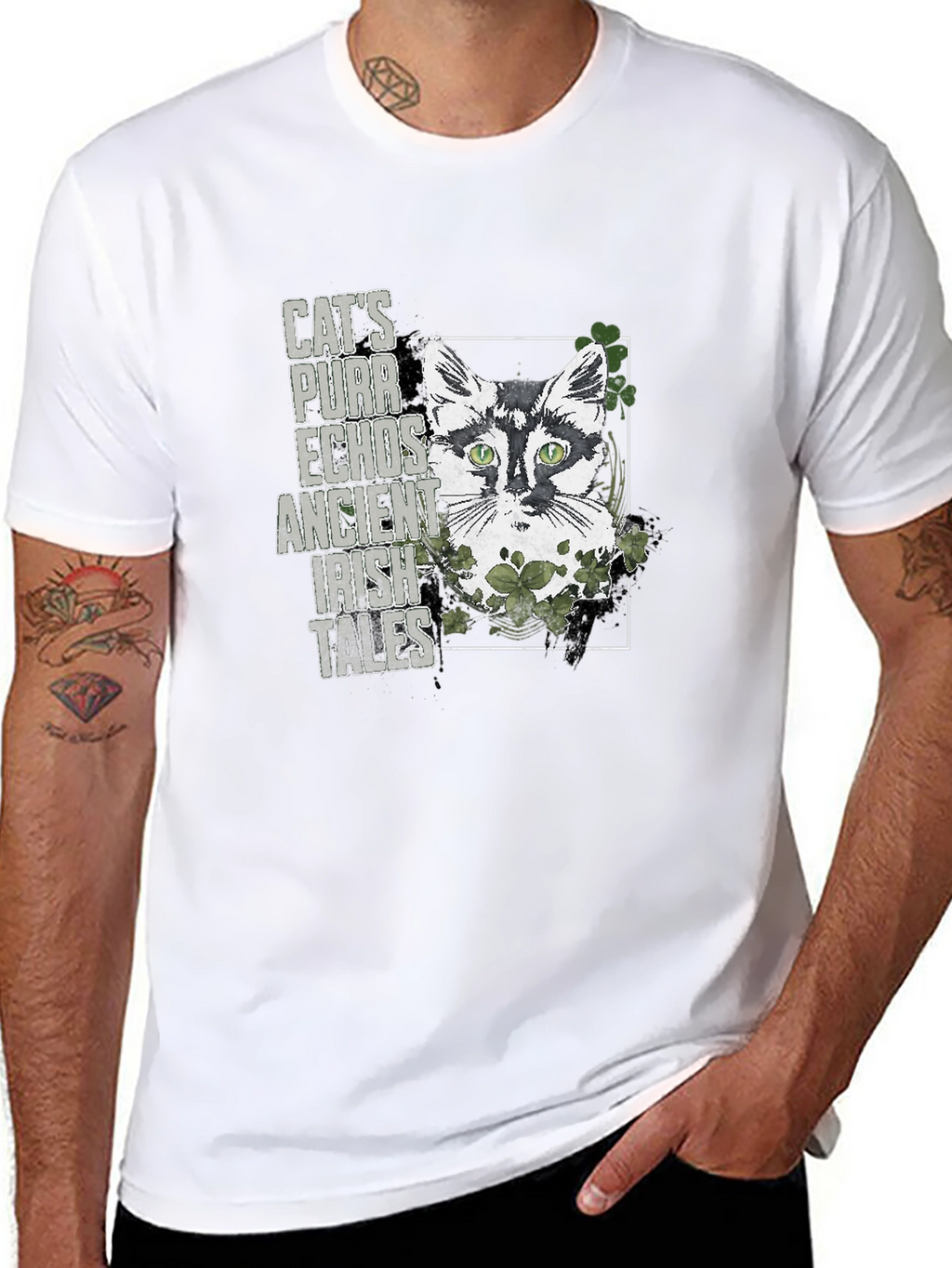 Irish Cat T-Shirt - St. Patricks Day Tee
