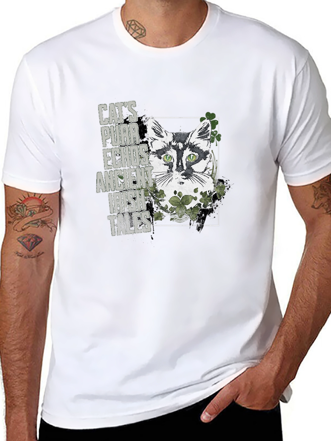 Irish Cat T-Shirt - St. Patricks Day Tee