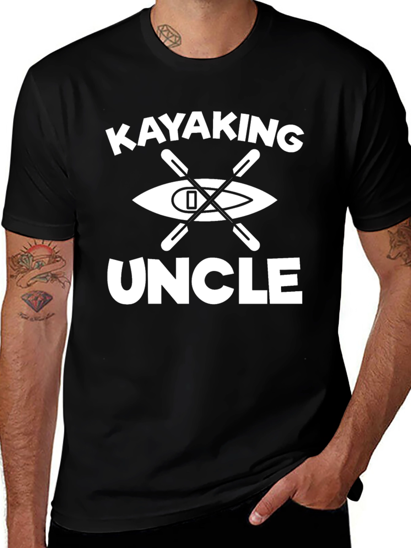 Kayaking Uncle T-Shirt - Paddling Gift