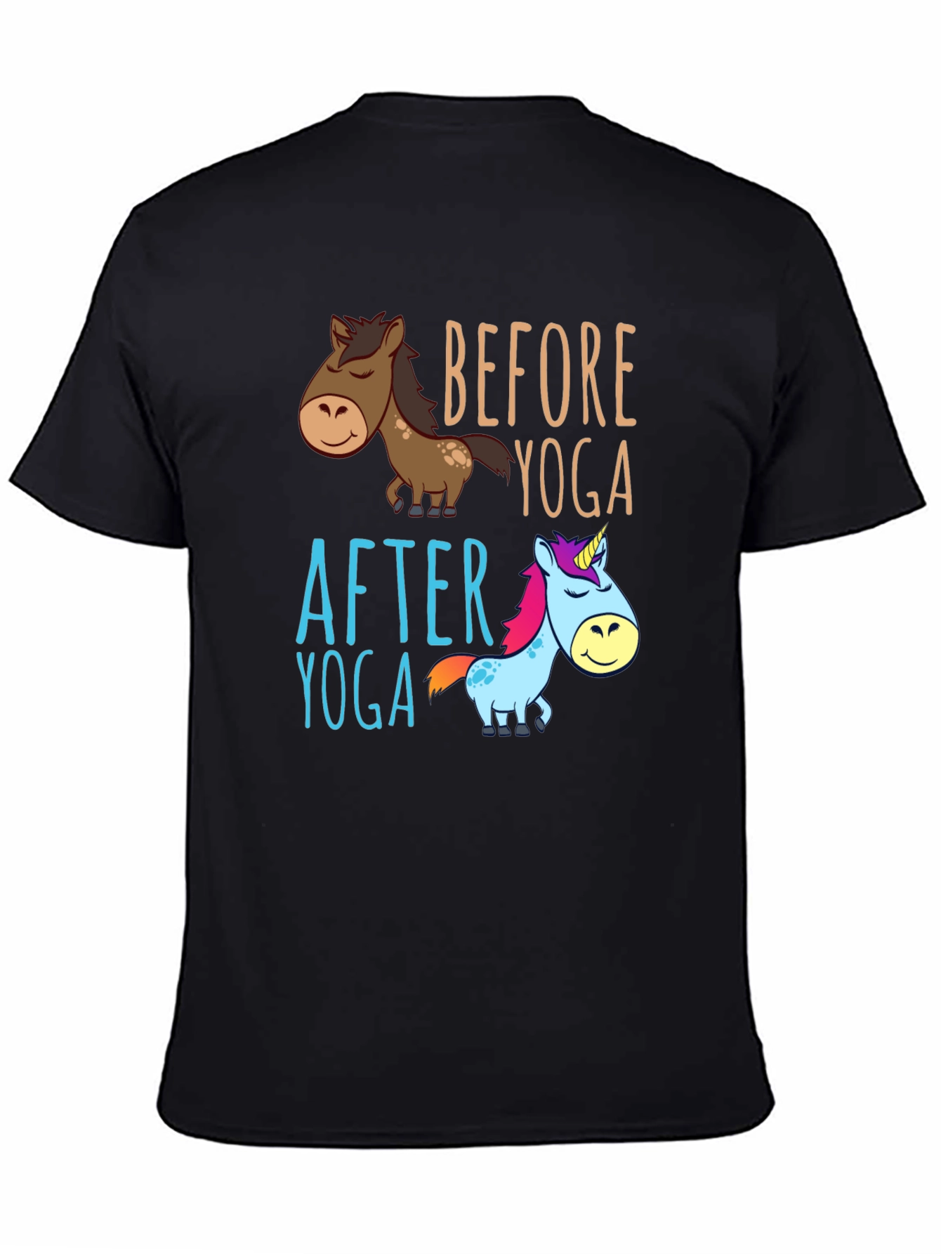 Before & After Yoga Graphic Tee