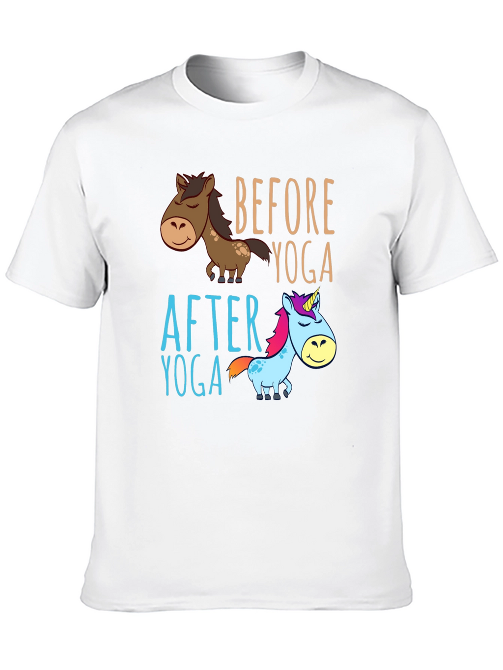Before & After Yoga Graphic Tee