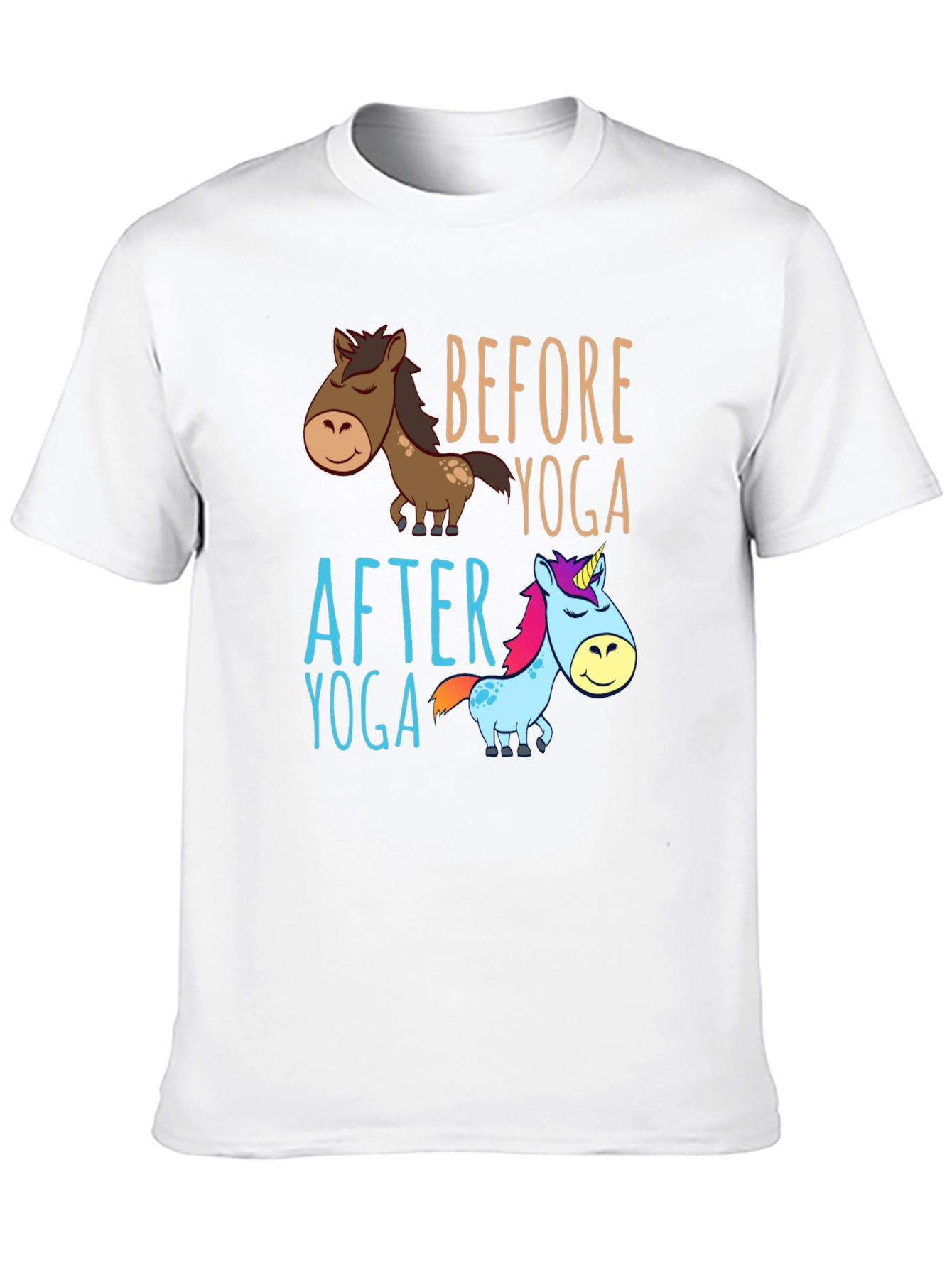 Before & After Yoga Graphic Tee
