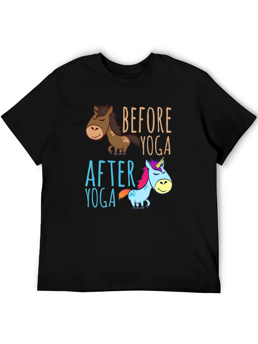 Before & After Yoga Graphic Tee