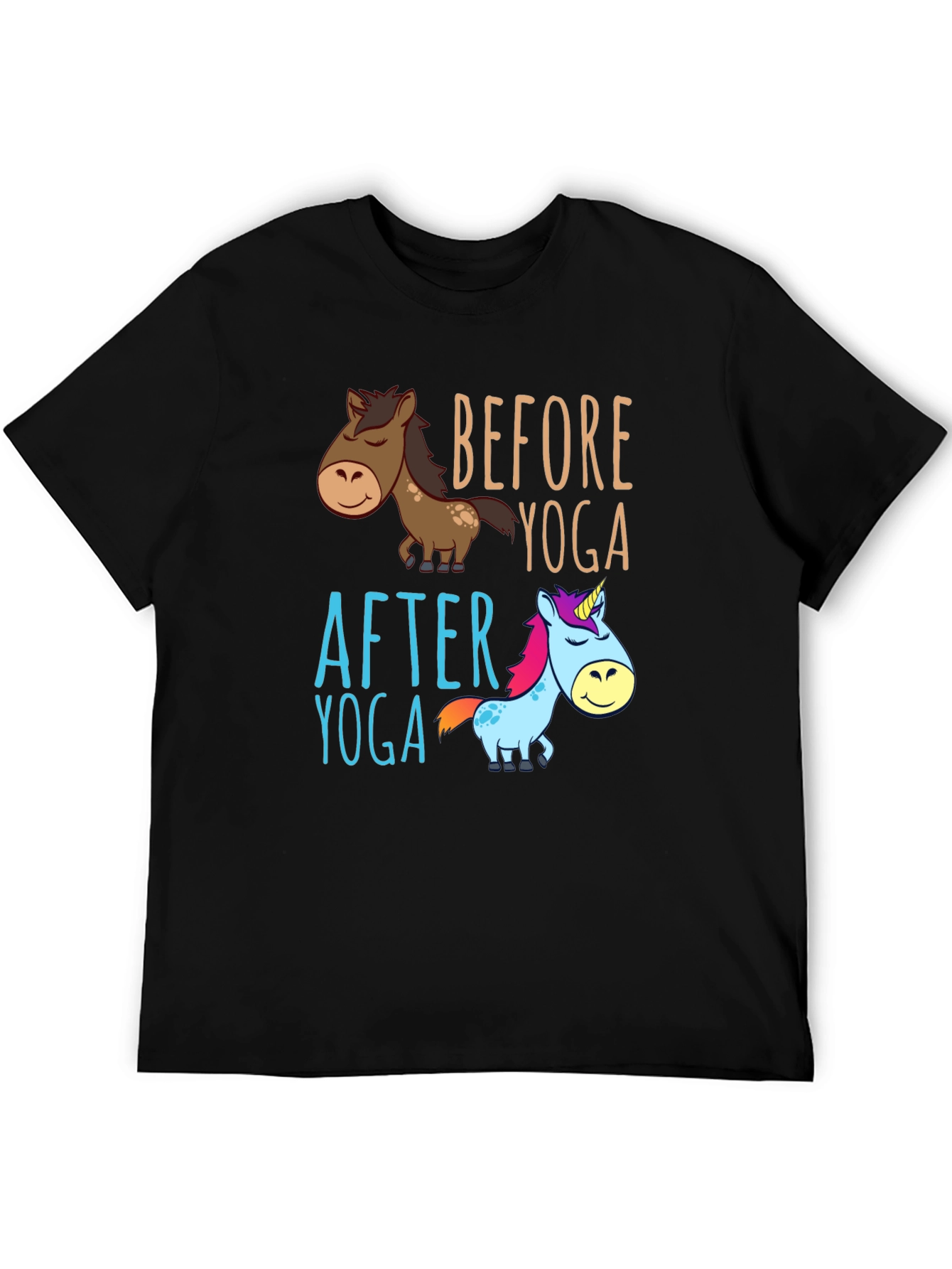 Before & After Yoga Graphic Tee