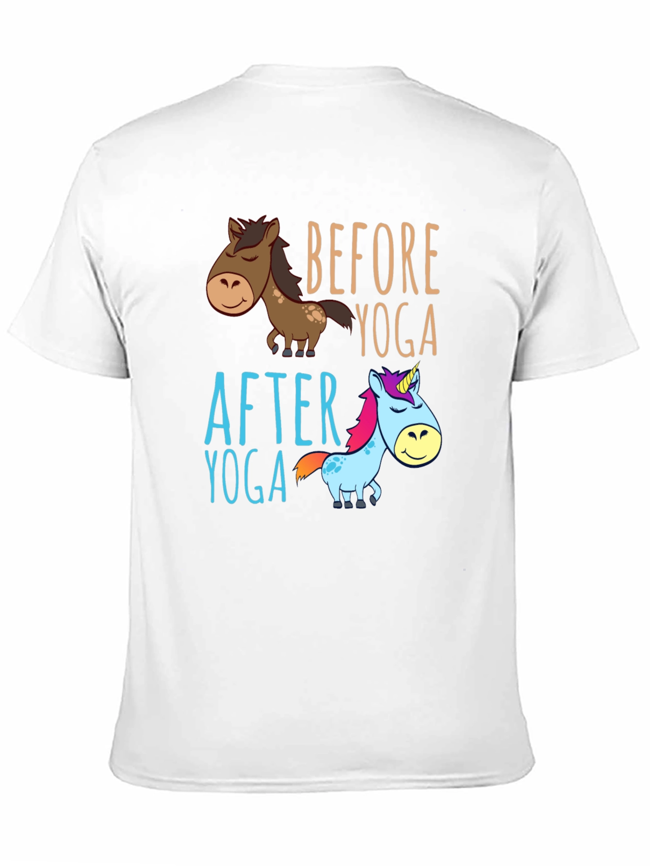 Before & After Yoga Graphic Tee