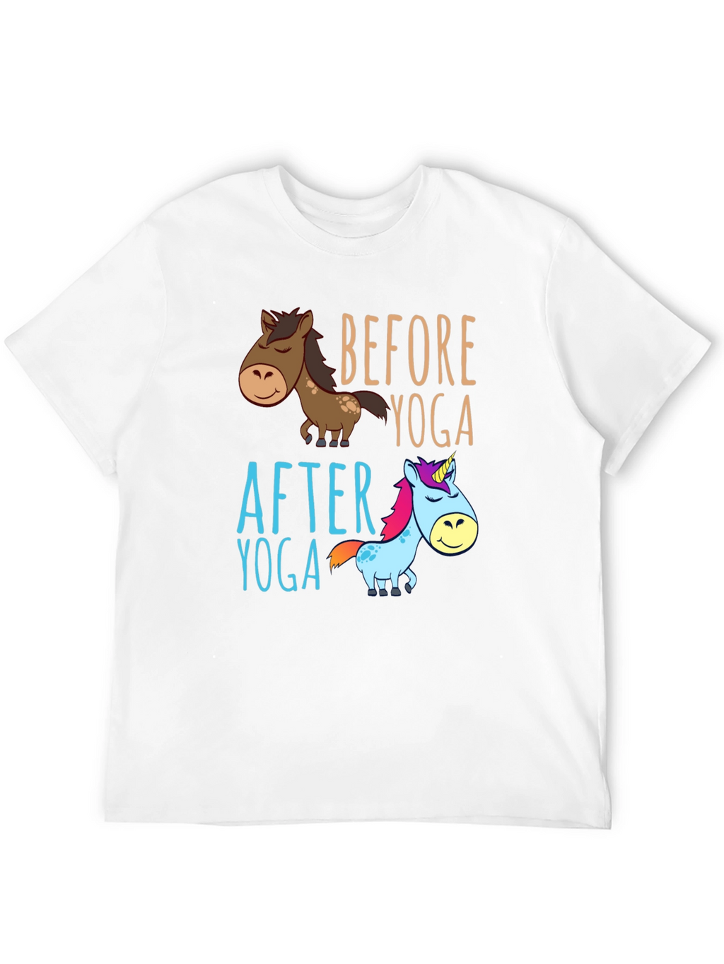 Before & After Yoga Graphic Tee