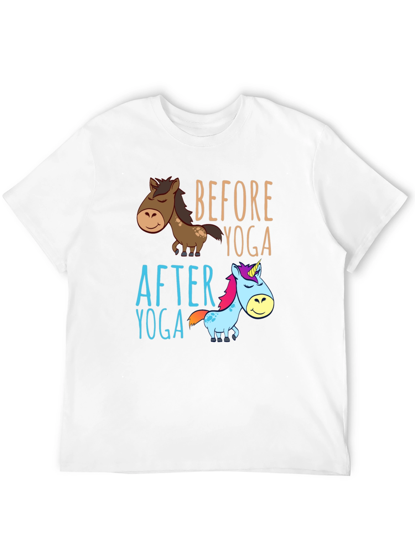 Before & After Yoga Graphic Tee