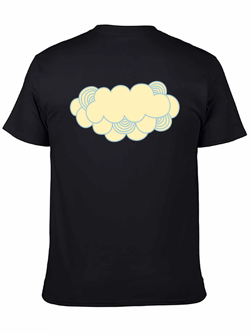 Cartoon Cloud Graphic Print T-Shirt