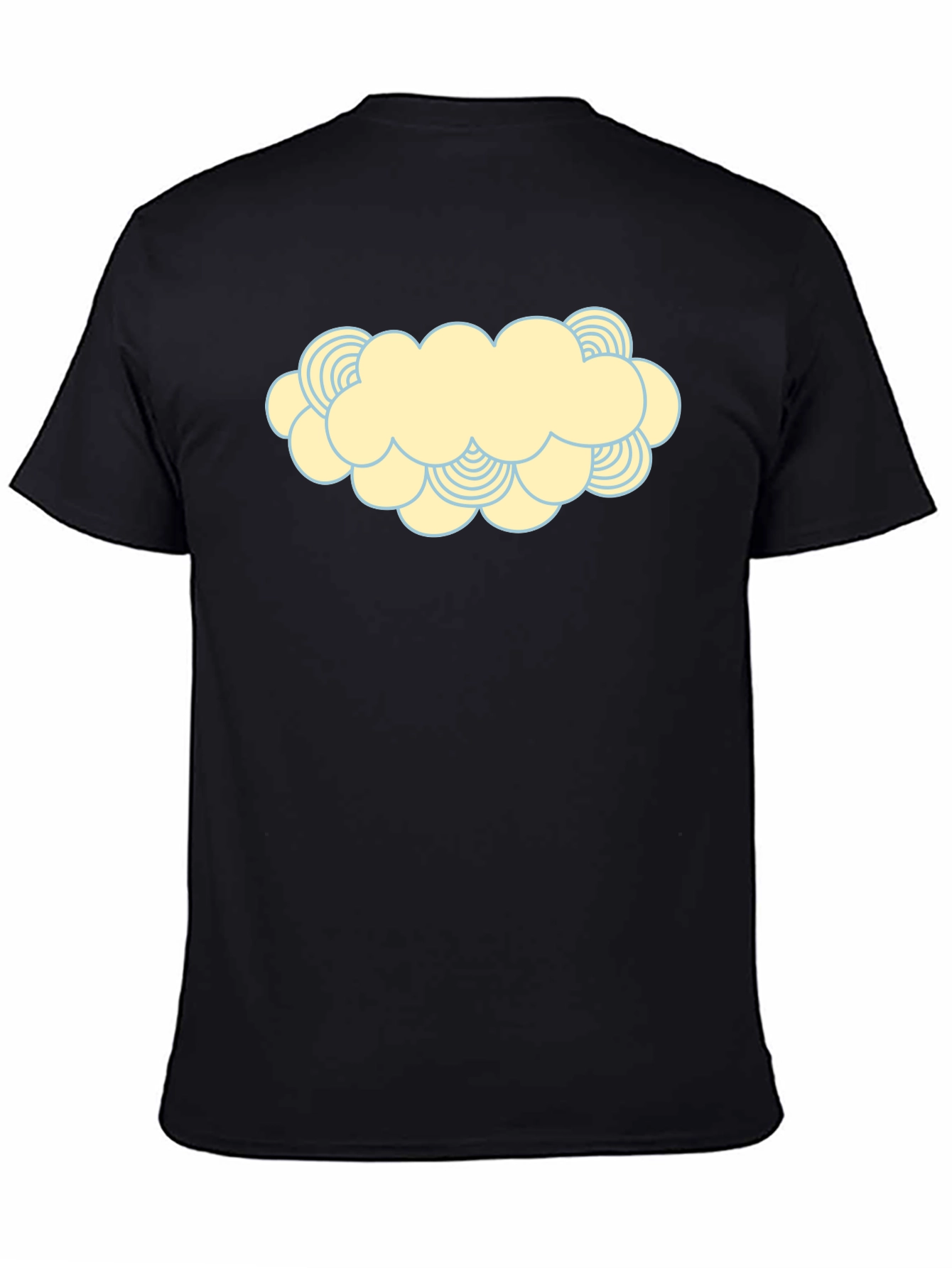 Cartoon Cloud Graphic Print T-Shirt