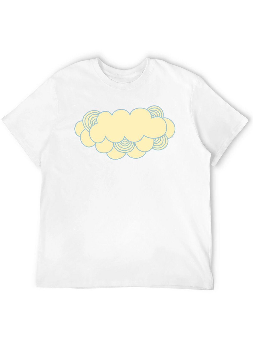 Cartoon Cloud Graphic Print T-Shirt