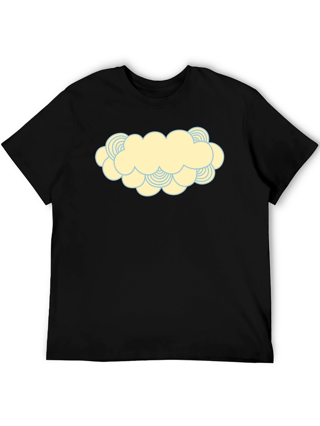 Cartoon Cloud Graphic Print T-Shirt