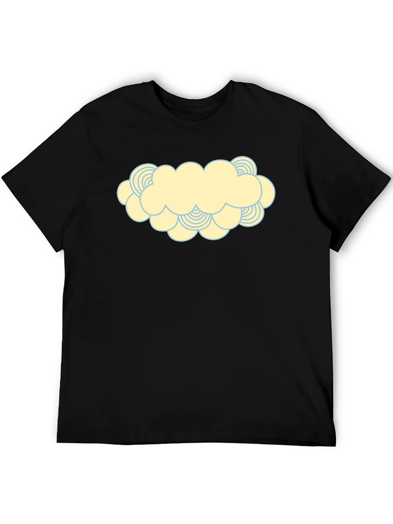 Cartoon Cloud Graphic Print T-Shirt