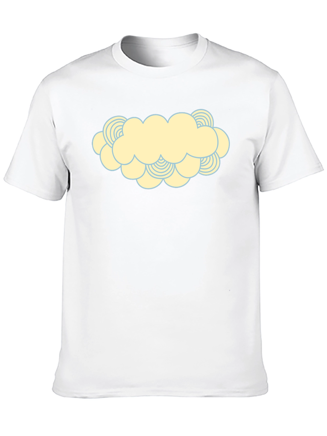 Cartoon Cloud Graphic Print T-Shirt