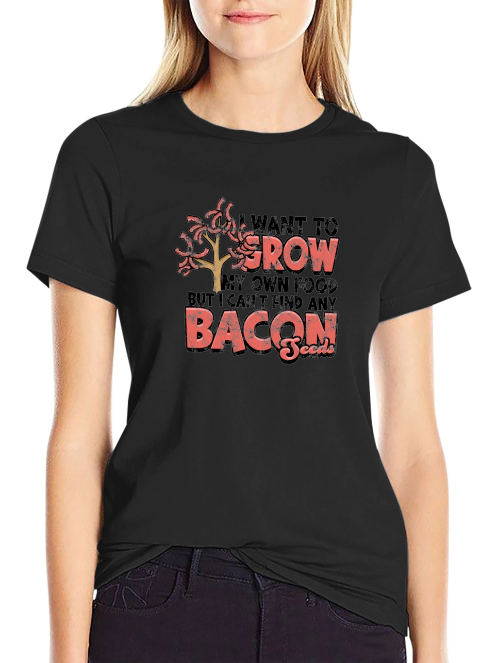 Funny Bacon Seeds Graphic Tee