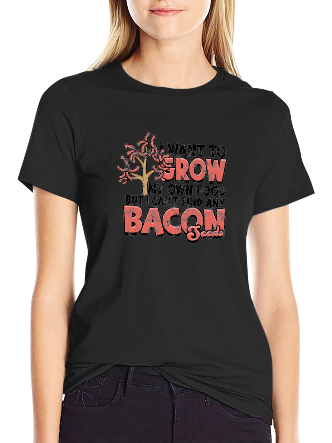 Funny Bacon Seeds Graphic Tee