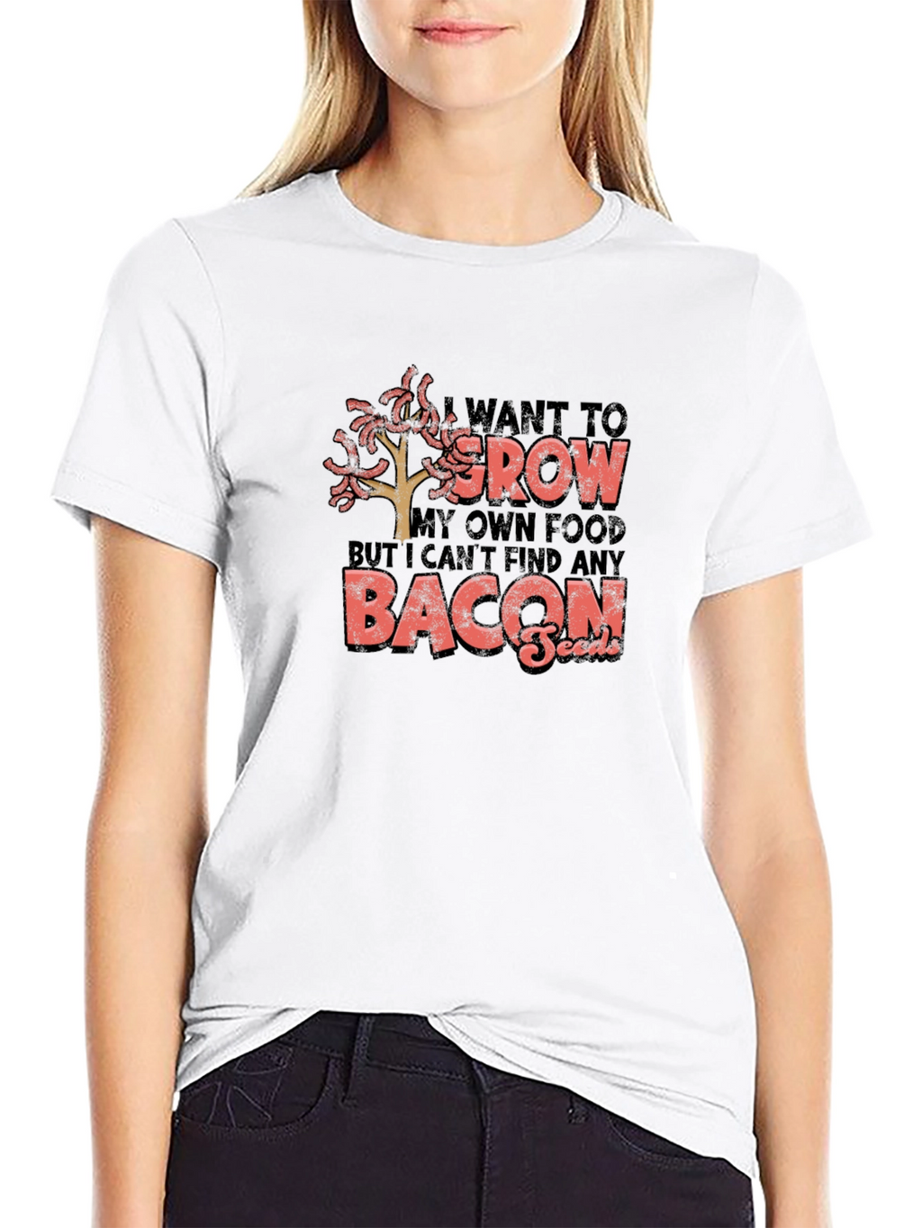 Funny Bacon Seeds Graphic Tee