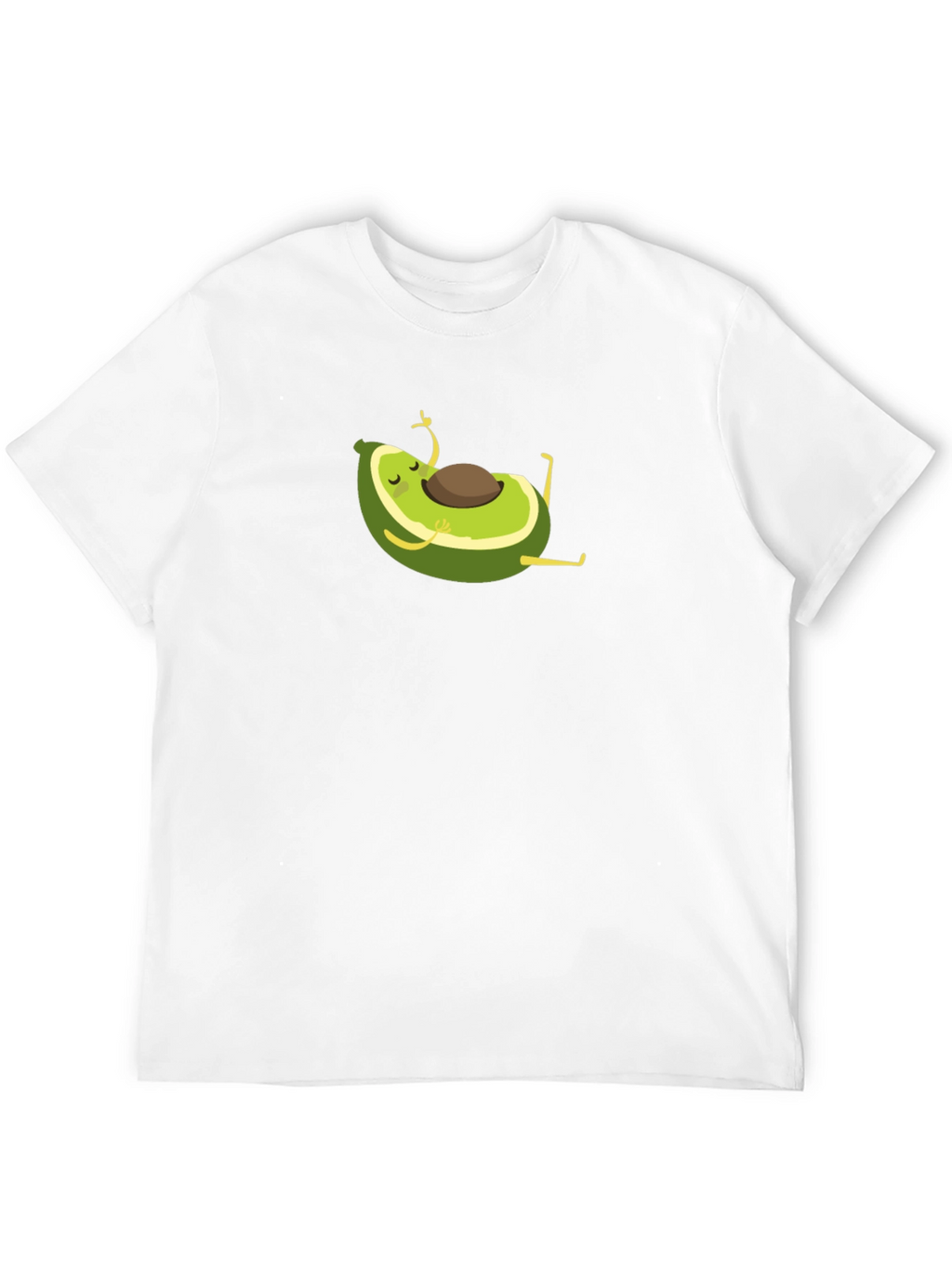 Yoga Avocado Black T-Shirt - Meditating Fruit Fun!