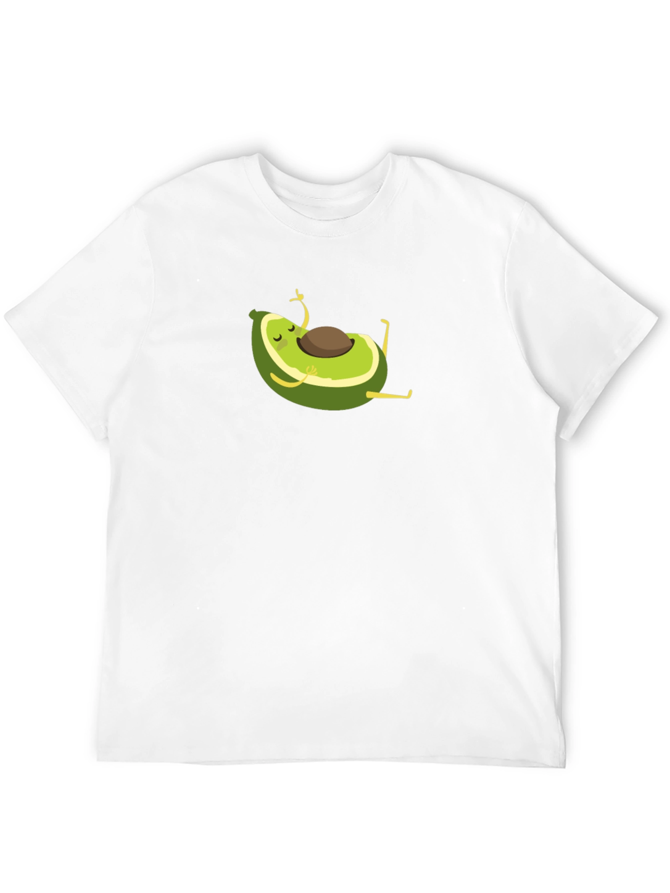 Yoga Avocado Black T-Shirt - Meditating Fruit Fun!