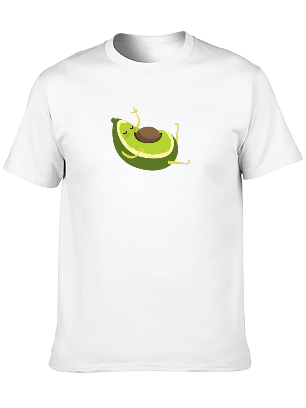 Yoga Avocado Black T-Shirt - Meditating Fruit Fun!