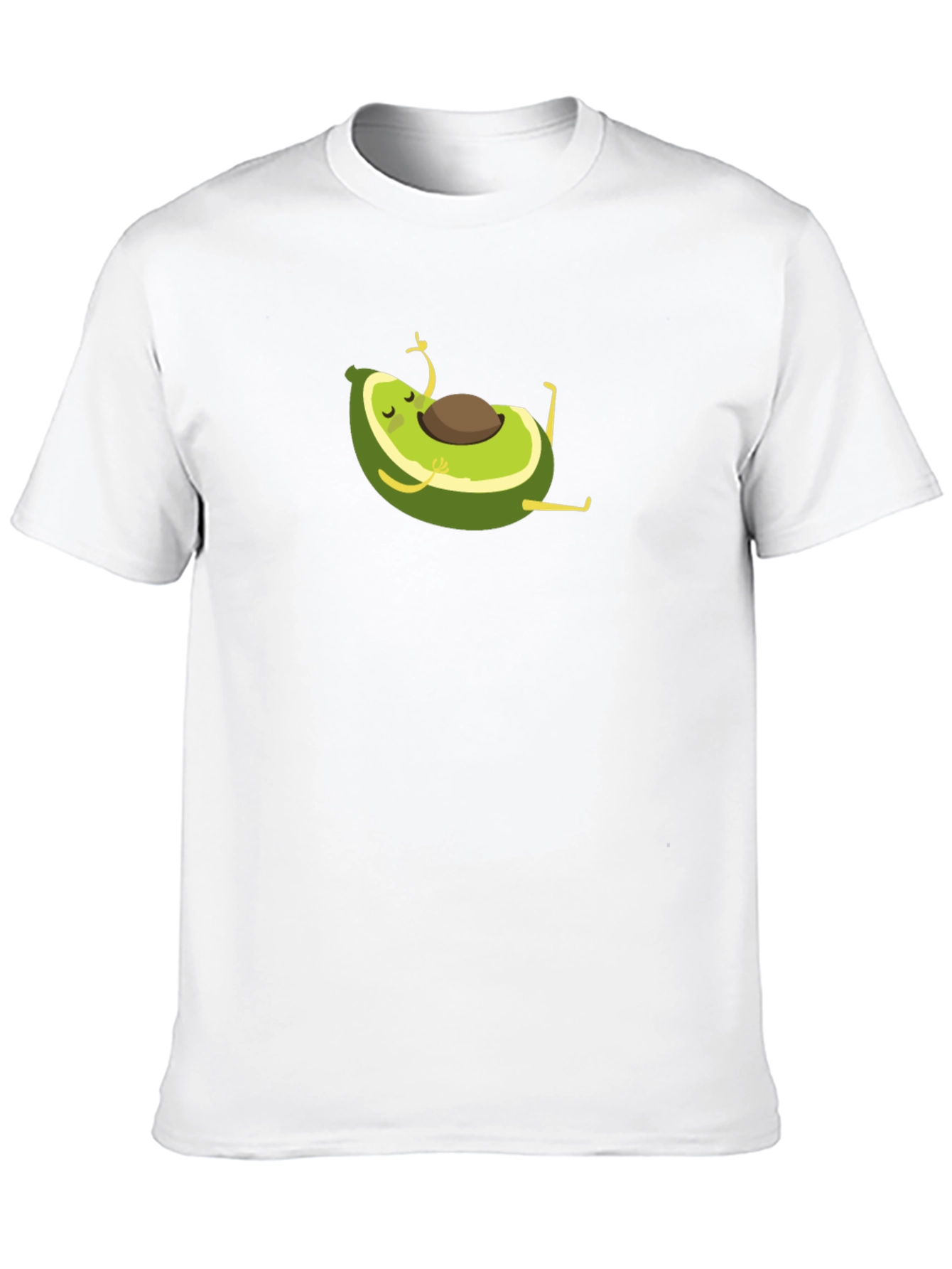 Yoga Avocado Black T-Shirt - Meditating Fruit Fun!