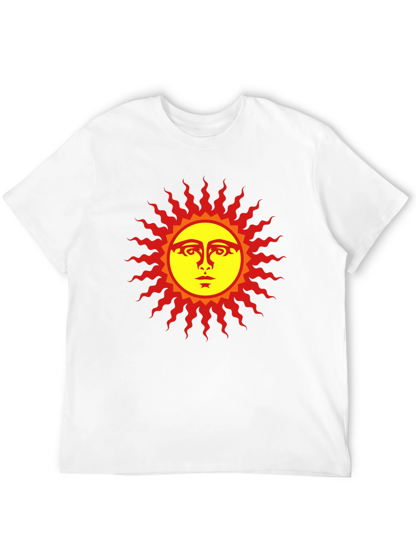 Sun Face Graphic Black T-Shirt