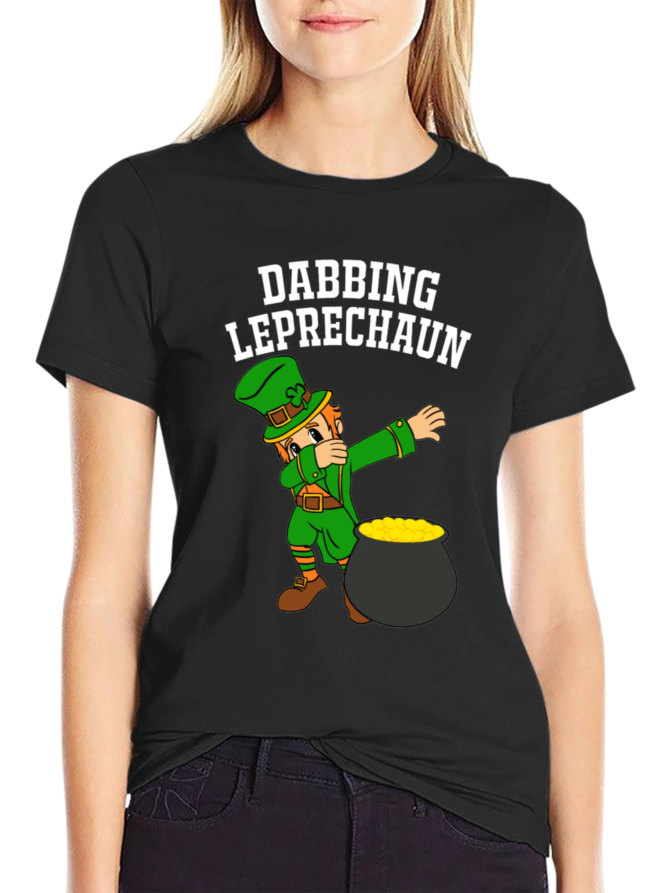 Dabbing Leprechaun St. Patricks Day T-Shirt