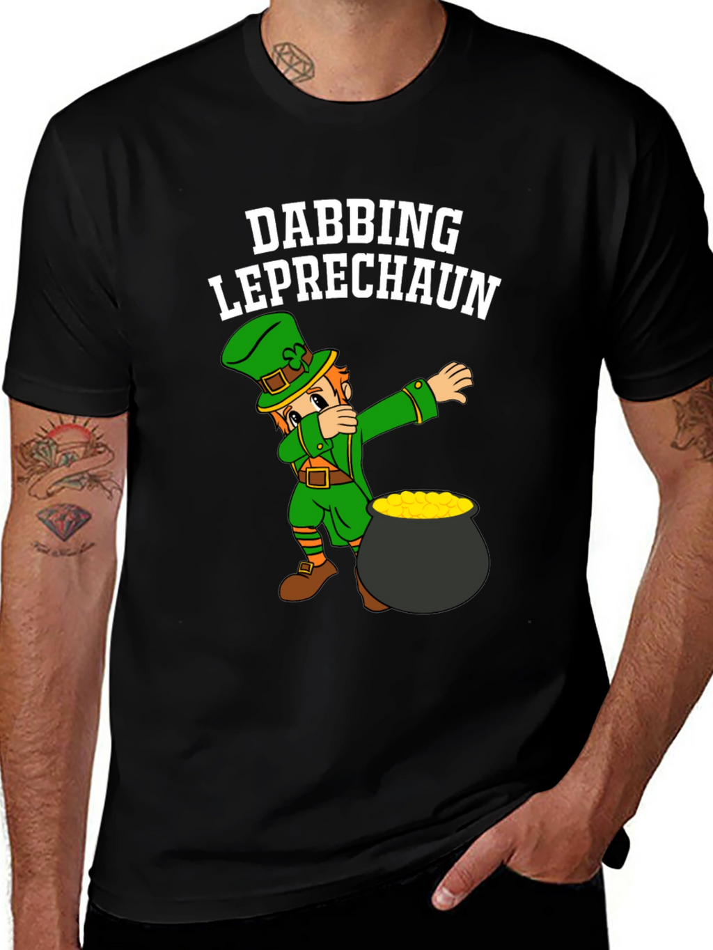 Dabbing Leprechaun St. Patricks Day T-Shirt