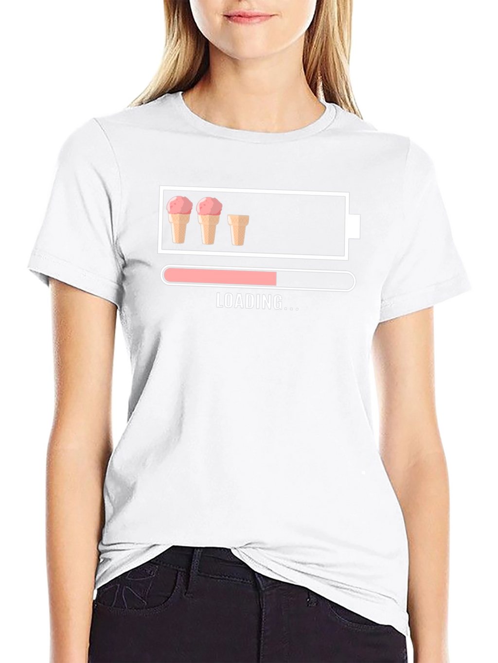 Ice Cream Loading T-Shirt Funny Dessert Lover Tee