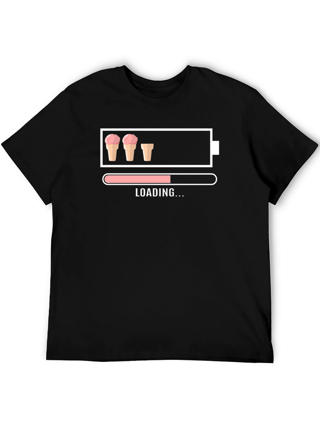 Ice Cream Loading T-Shirt Funny Dessert Lover Tee