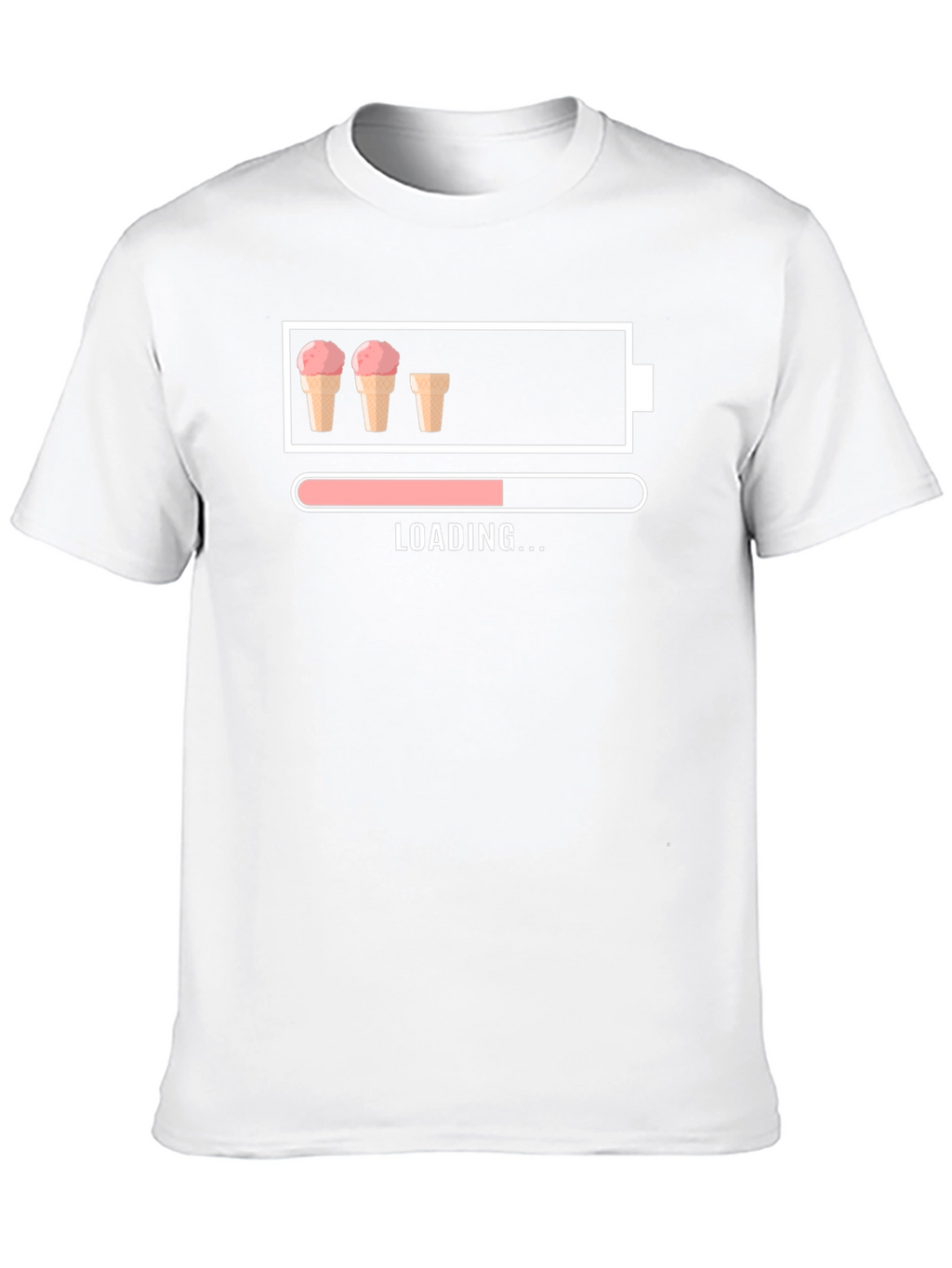 Ice Cream Loading T-Shirt Funny Dessert Lover Tee