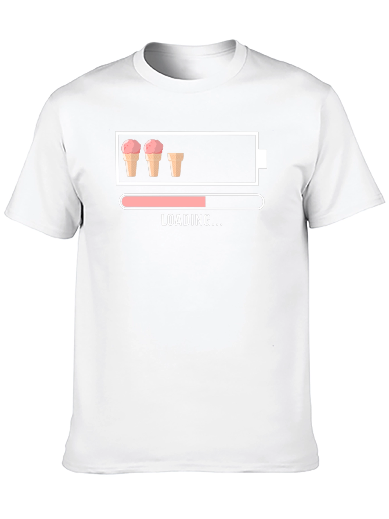 Ice Cream Loading T-Shirt Funny Dessert Lover Tee