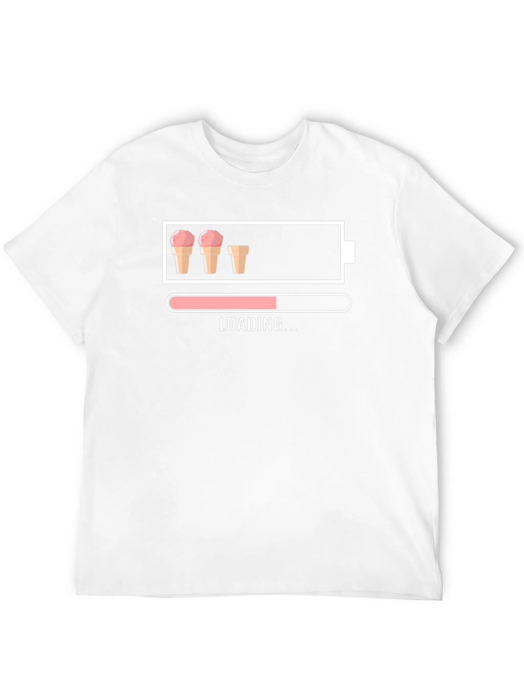 Ice Cream Loading T-Shirt Funny Dessert Lover Tee