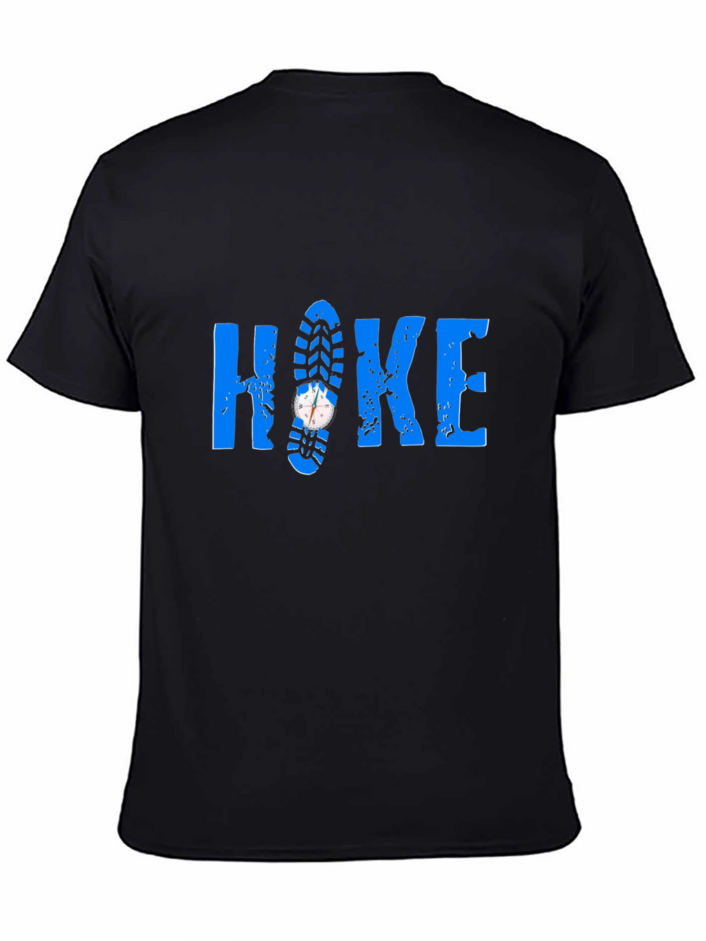 Hike T-Shirt - Compass Shoe Print Design
