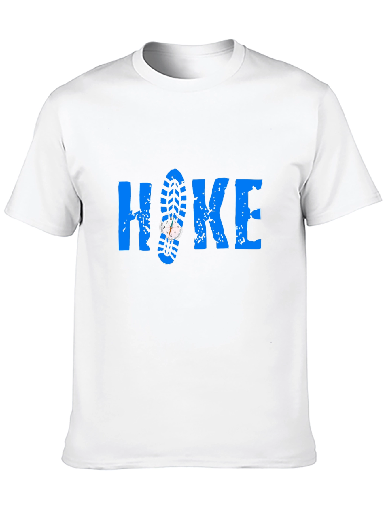Hike T-Shirt - Compass Shoe Print Design